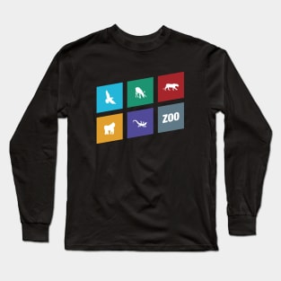 Minimalist Animals Board Game Long Sleeve T-Shirt